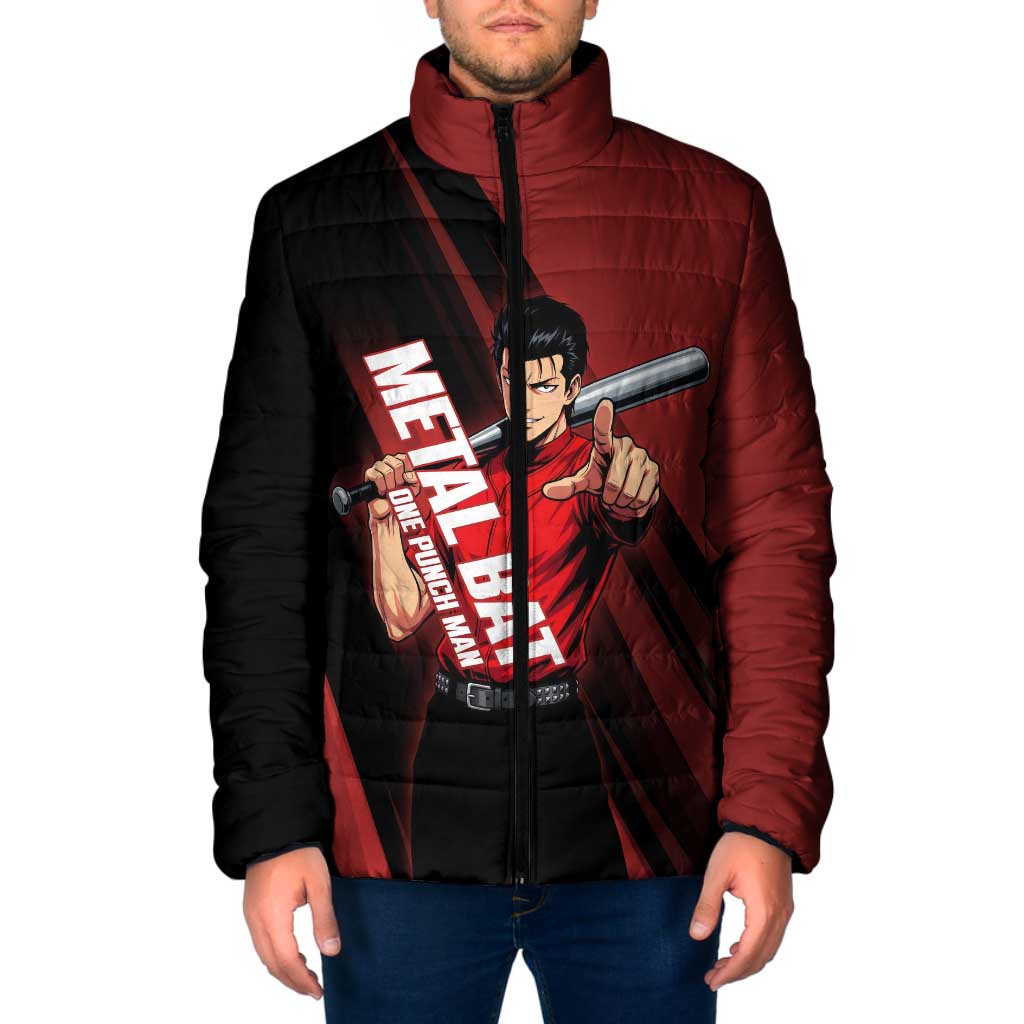 Personalized Metal Bat Padded Jacket One Punch Man Baseball Crossover Design