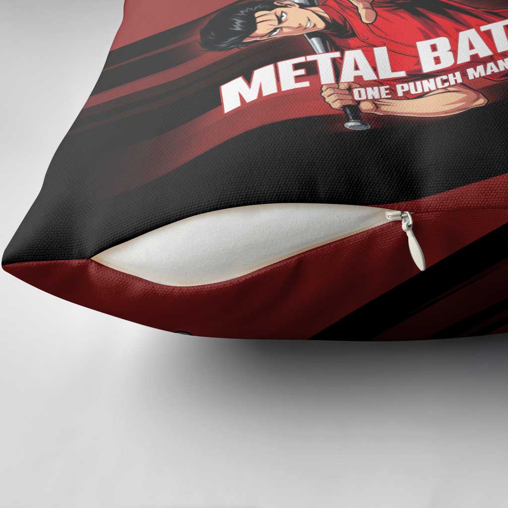Personalized Metal Bat Pillow Cover One Punch Man Baseball Crossover Design