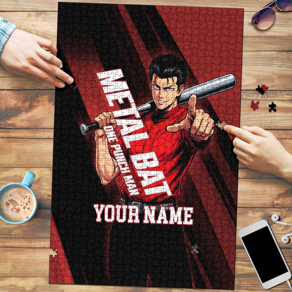 Personalized Metal Bat Puzzle One Punch Man Baseball Crossover Design