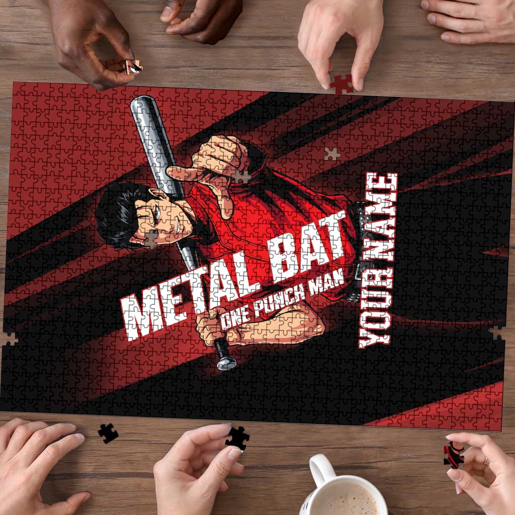 Personalized Metal Bat Puzzle One Punch Man Baseball Crossover Design