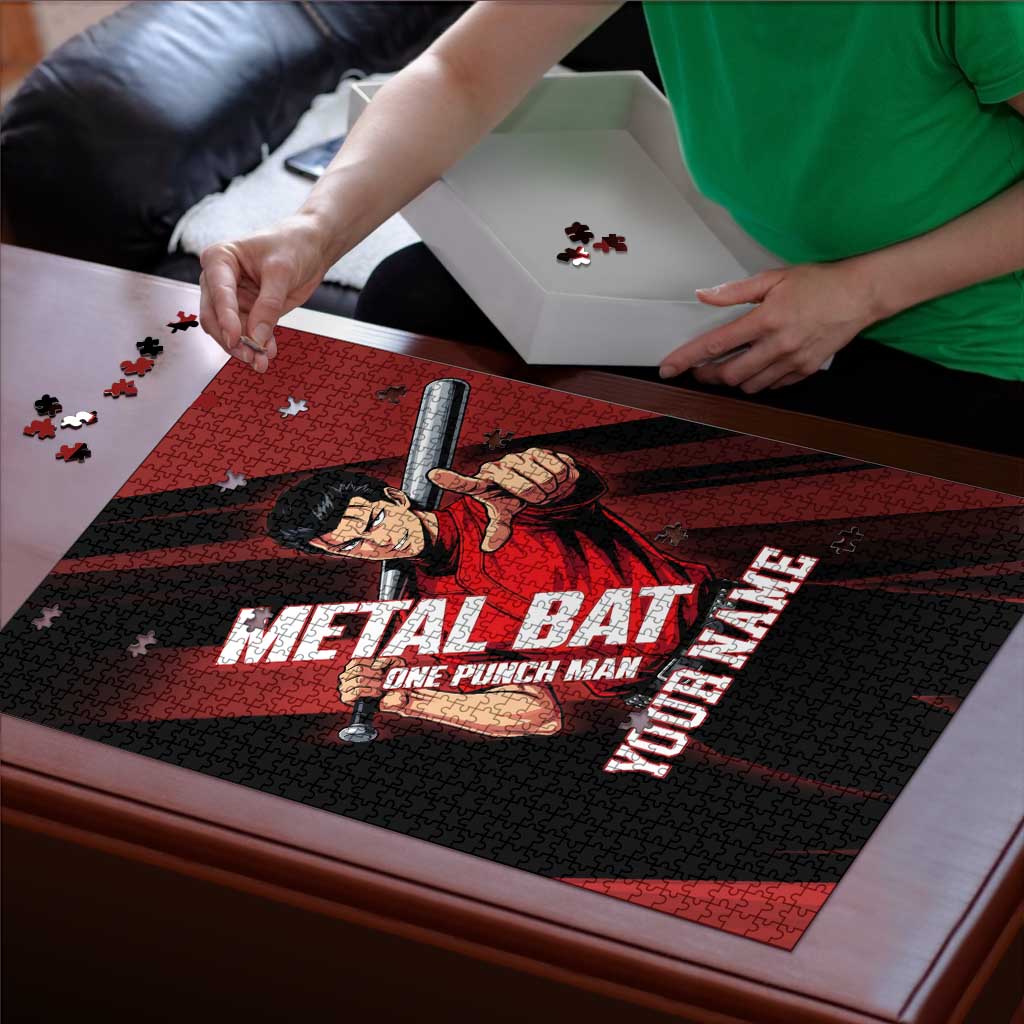 Personalized Metal Bat Puzzle One Punch Man Baseball Crossover Design