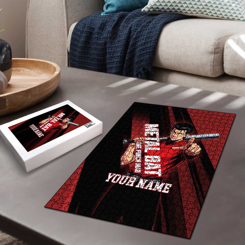 Personalized Metal Bat Puzzle One Punch Man Baseball Crossover Design