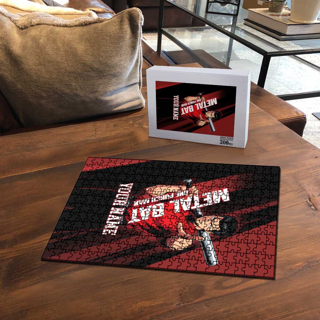 Personalized Metal Bat Puzzle One Punch Man Baseball Crossover Design