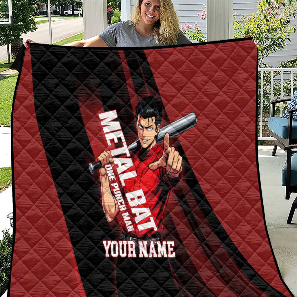 Personalized Metal Bat Quilt One Punch Man Baseball Crossover Design