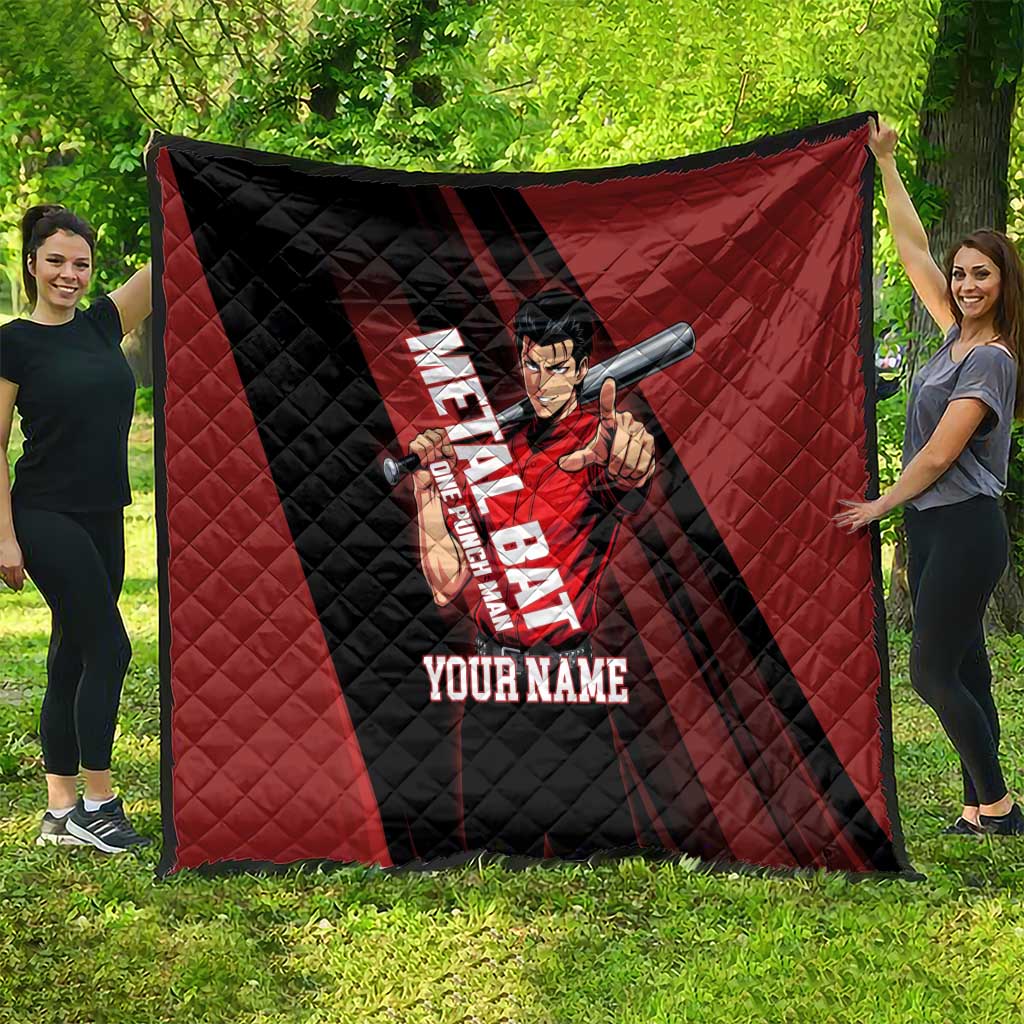 Personalized Metal Bat Quilt One Punch Man Baseball Crossover Design