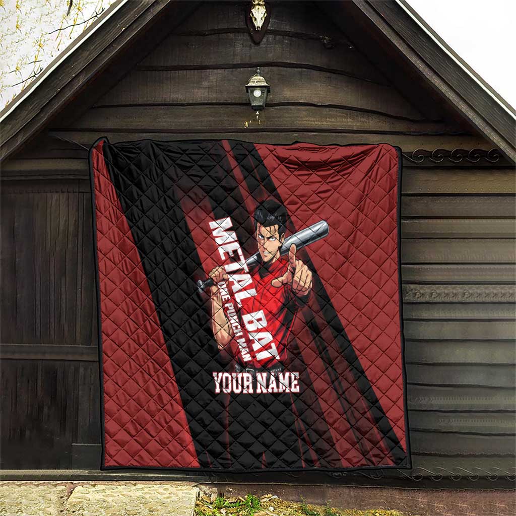 Personalized Metal Bat Quilt One Punch Man Baseball Crossover Design