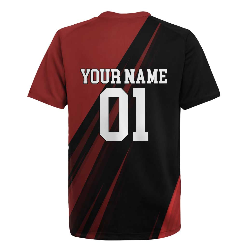 Personalized Metal Bat Rugby Jersey One Punch Man Baseball Crossover Design