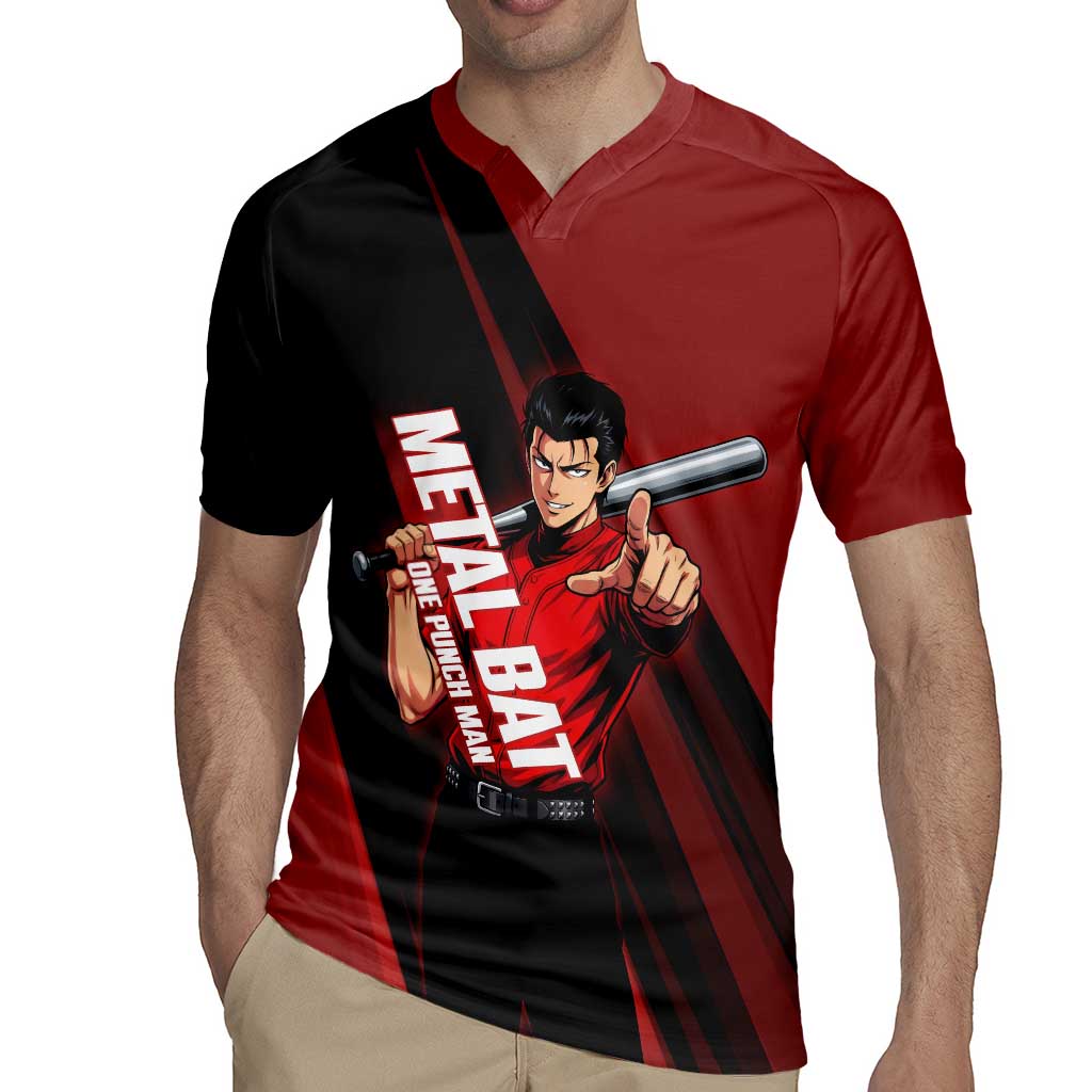 Personalized Metal Bat Rugby Jersey One Punch Man Baseball Crossover Design