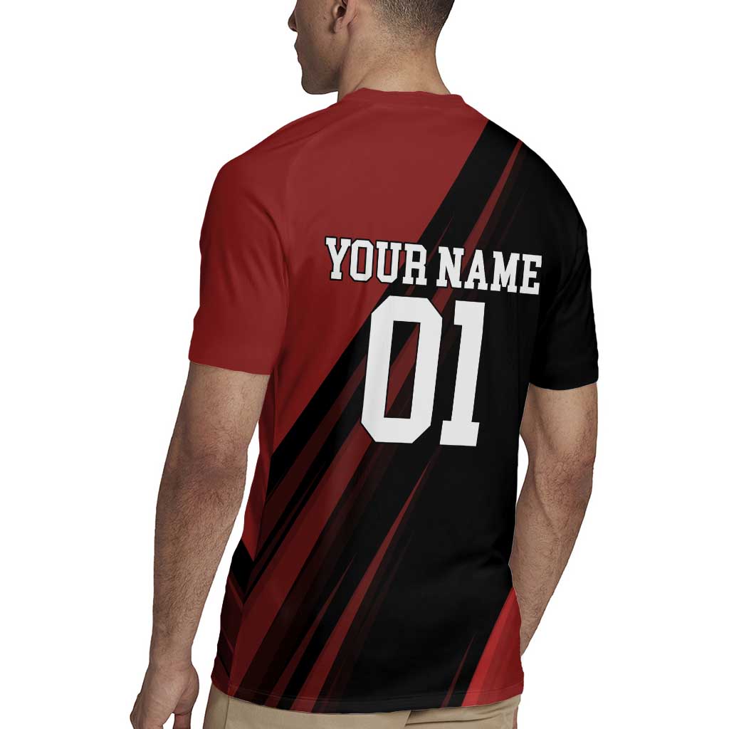 Personalized Metal Bat Rugby Jersey One Punch Man Baseball Crossover Design