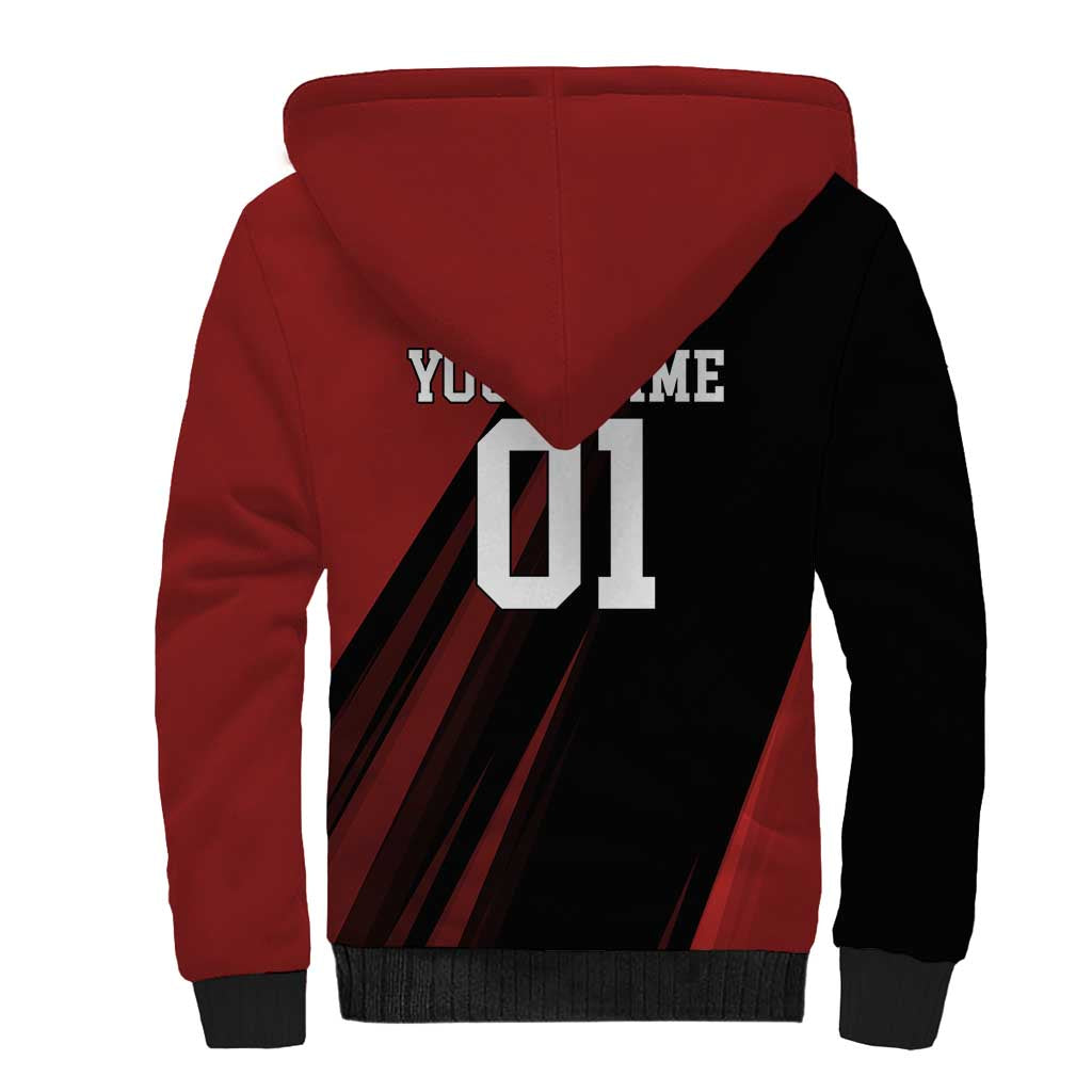 Personalized Metal Bat Sherpa Hoodie One Punch Man Baseball Crossover Design