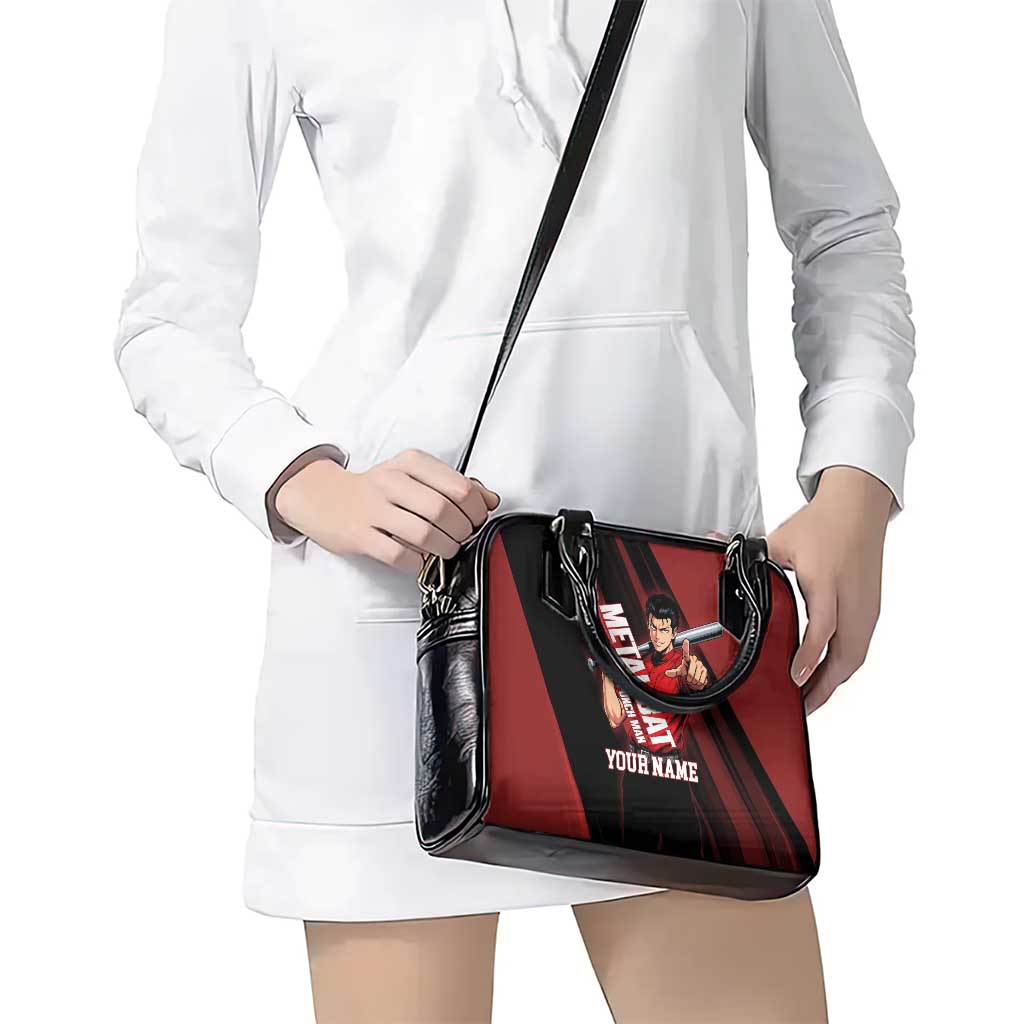 Personalized Metal Bat Shoulder Handbag One Punch Man Baseball Crossover Design