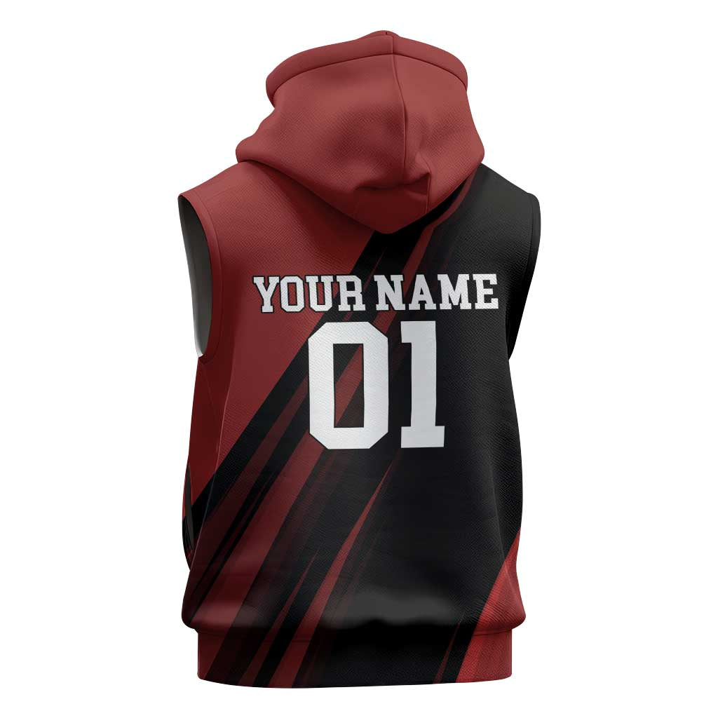 Personalized Metal Bat Sleeveless Zip Hoodie One Punch Man Baseball Crossover Design