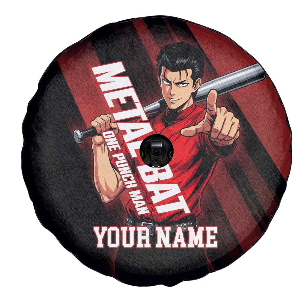 Personalized Metal Bat Spare Tire Cover One Punch Man Baseball Crossover Design