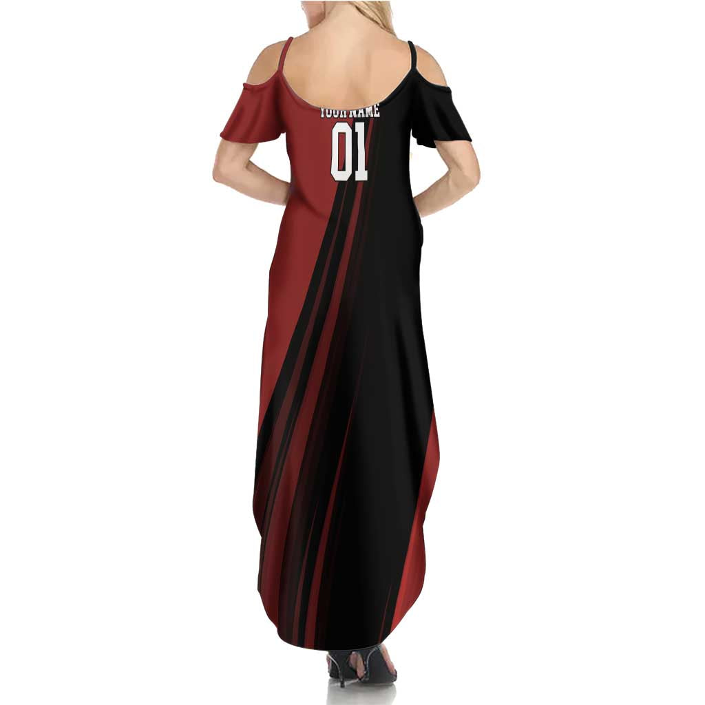 Personalized Metal Bat Summer Maxi Dress One Punch Man Baseball Crossover Design