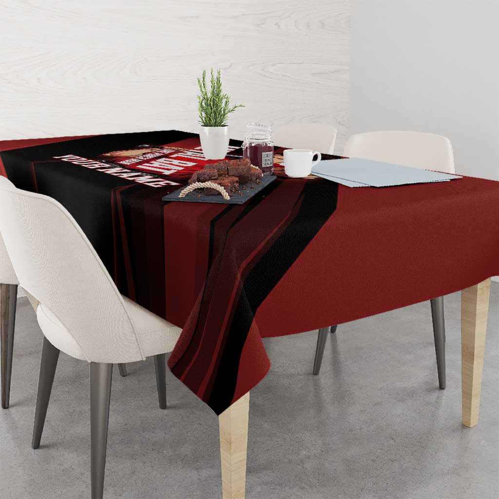 Personalized Metal Bat Tablecloth One Punch Man Baseball Crossover Design