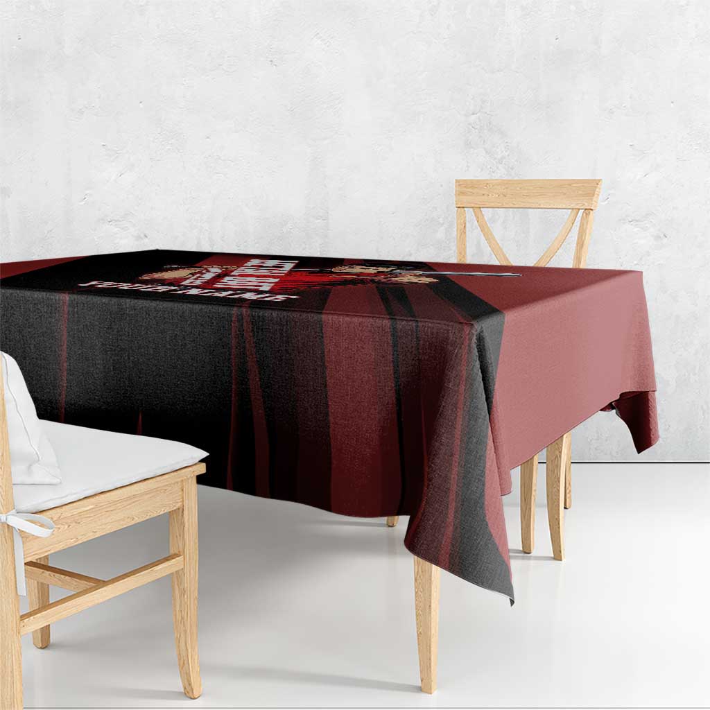 Personalized Metal Bat Tablecloth One Punch Man Baseball Crossover Design