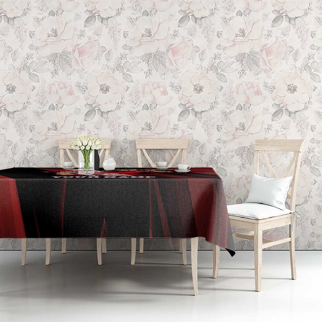 Personalized Metal Bat Tablecloth One Punch Man Baseball Crossover Design