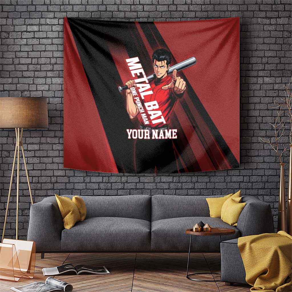 Personalized Metal Bat Tapestry One Punch Man Baseball Crossover Design