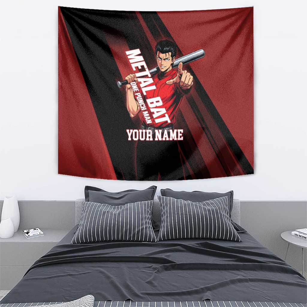 Personalized Metal Bat Tapestry One Punch Man Baseball Crossover Design