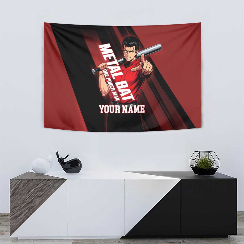 Personalized Metal Bat Tapestry One Punch Man Baseball Crossover Design