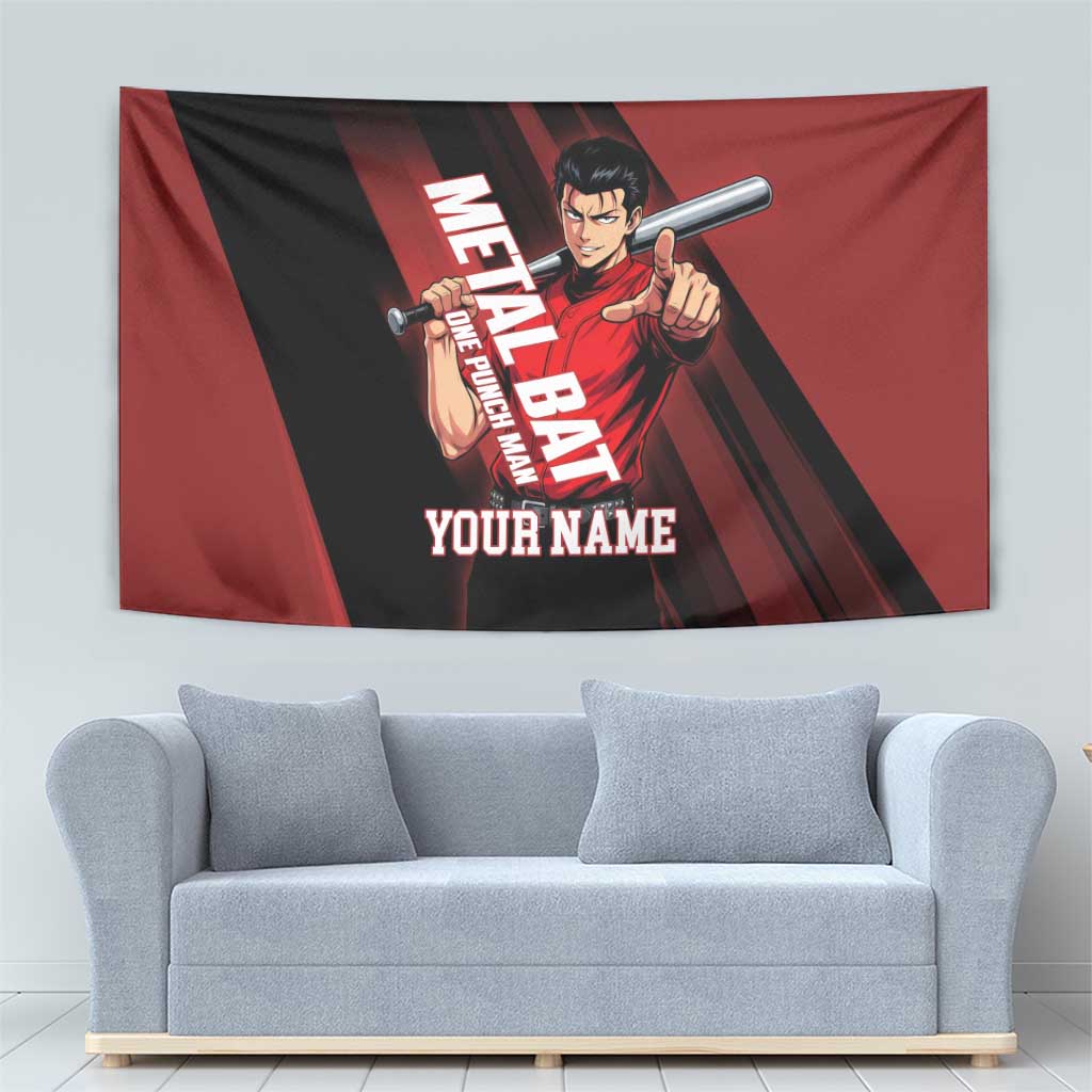 Personalized Metal Bat Tapestry One Punch Man Baseball Crossover Design