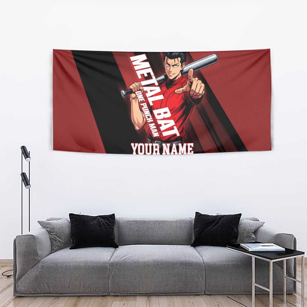 Personalized Metal Bat Tapestry One Punch Man Baseball Crossover Design