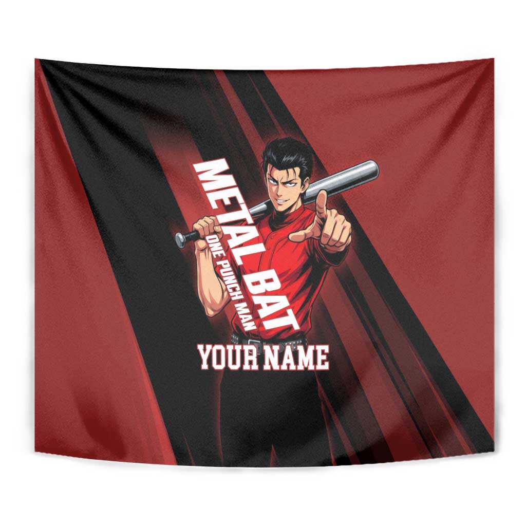 Personalized Metal Bat Tapestry One Punch Man Baseball Crossover Design