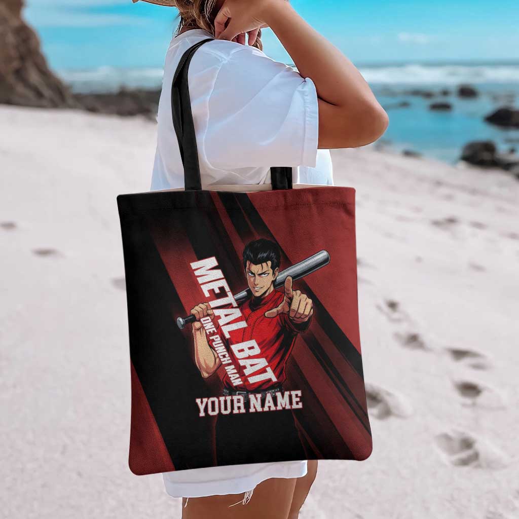 Personalized Metal Bat Tote Bag One Punch Man Baseball Crossover Design