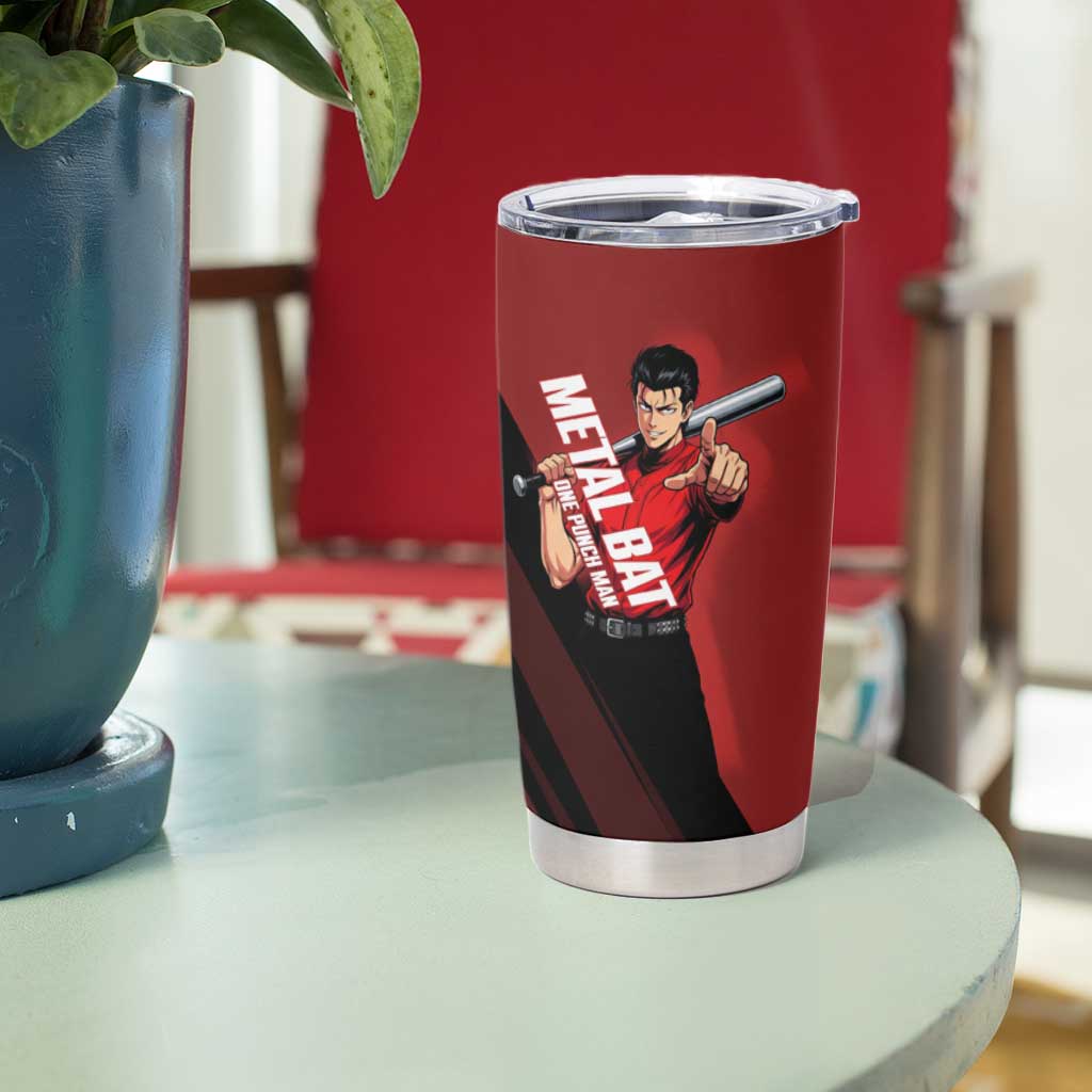 Personalized Metal Bat Tumbler Cup One Punch Man Baseball Crossover Design