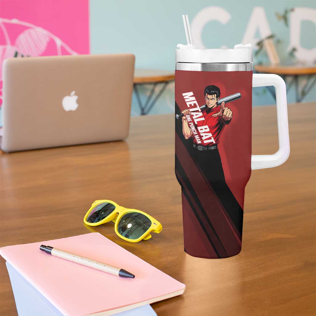 Personalized Metal Bat Tumbler With Handle One Punch Man Baseball Crossover Design