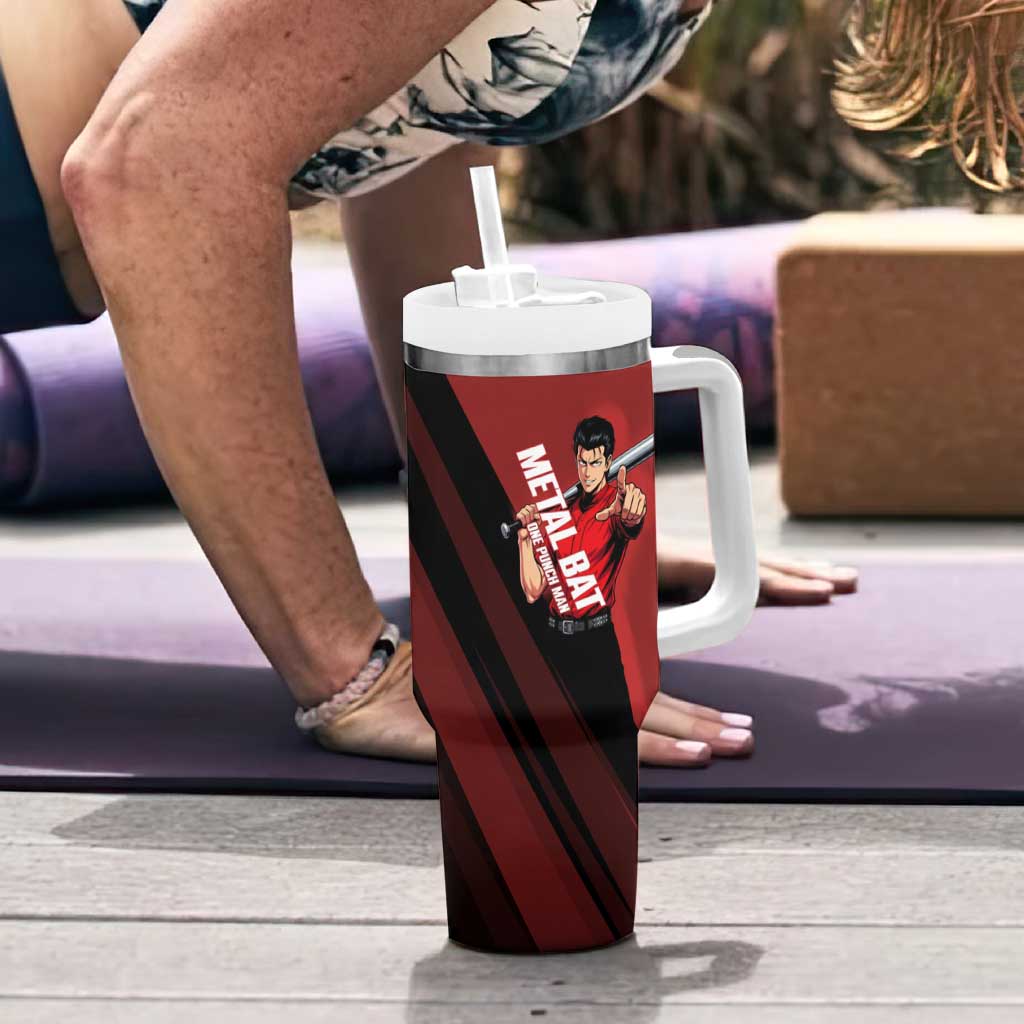 Personalized Metal Bat Tumbler With Handle One Punch Man Baseball Crossover Design