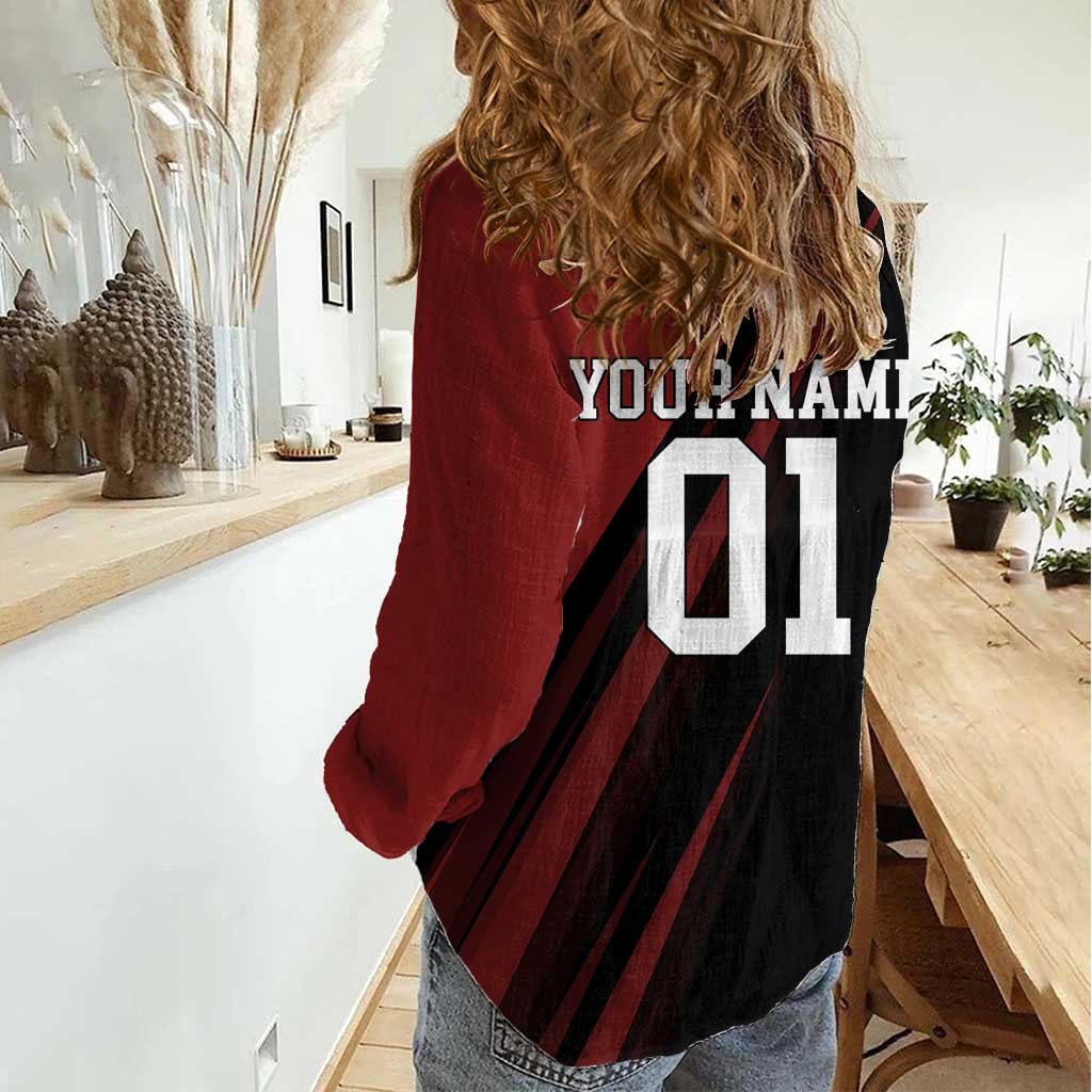 Personalized Metal Bat Women Casual Shirt One Punch Man Baseball Crossover Design