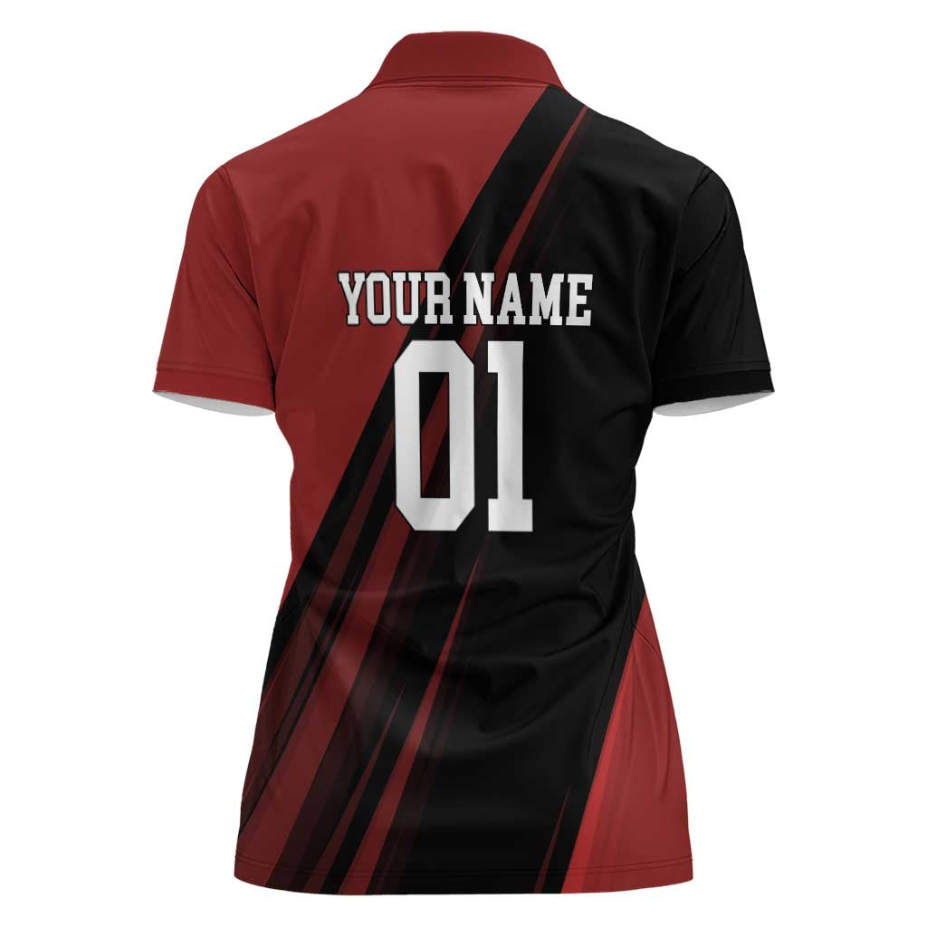 Personalized Metal Bat Women Polo Shirt One Punch Man Baseball Crossover Design