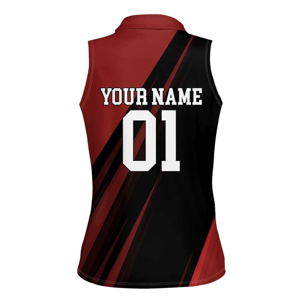 Personalized Metal Bat Women Sleeveless Polo Shirt One Punch Man Baseball Crossover Design