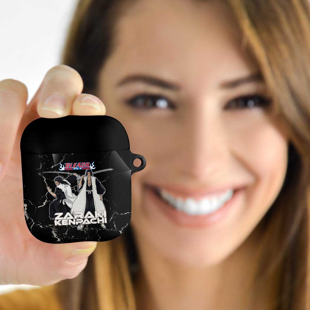 Zaraki Kenpachi Bleach AirPods Case Dark Marble Anime Shatter Style