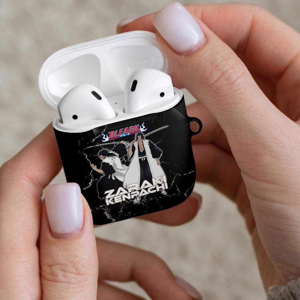 Zaraki Kenpachi Bleach AirPods Case Dark Marble Anime Shatter Style