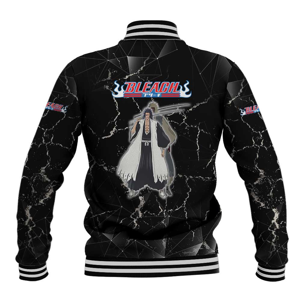 Zaraki Kenpachi Bleach Baseball Jacket Dark Marble Anime Shatter Style