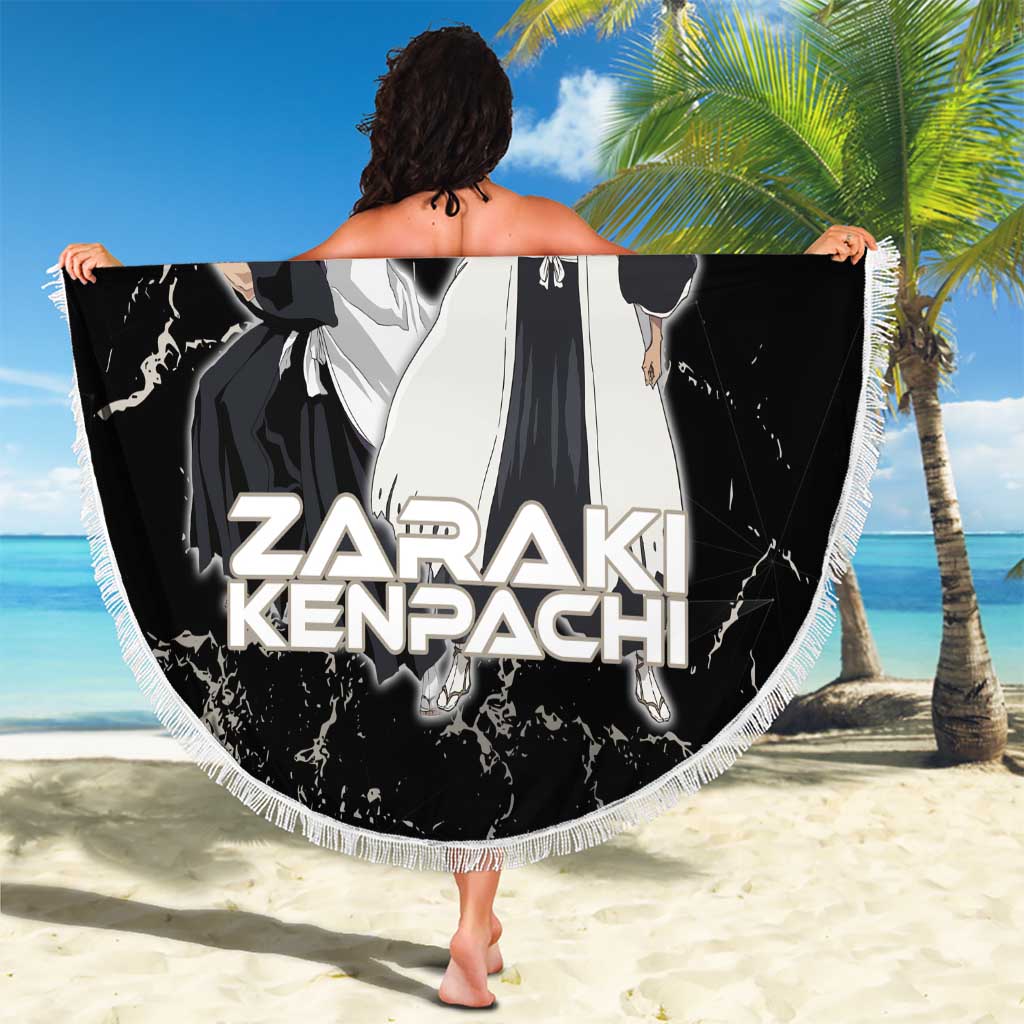 Zaraki Kenpachi Bleach Beach Blanket Dark Marble Anime Shatter Style