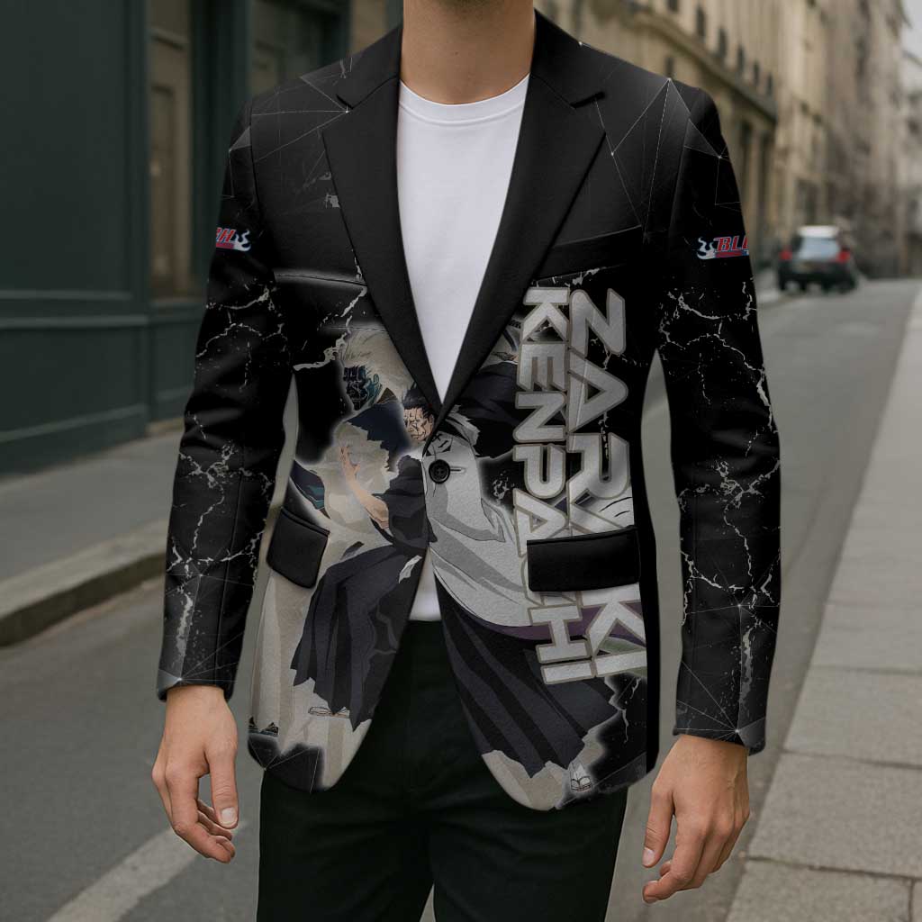 Zaraki Kenpachi Bleach Blazer Dark Marble Anime Shatter Style