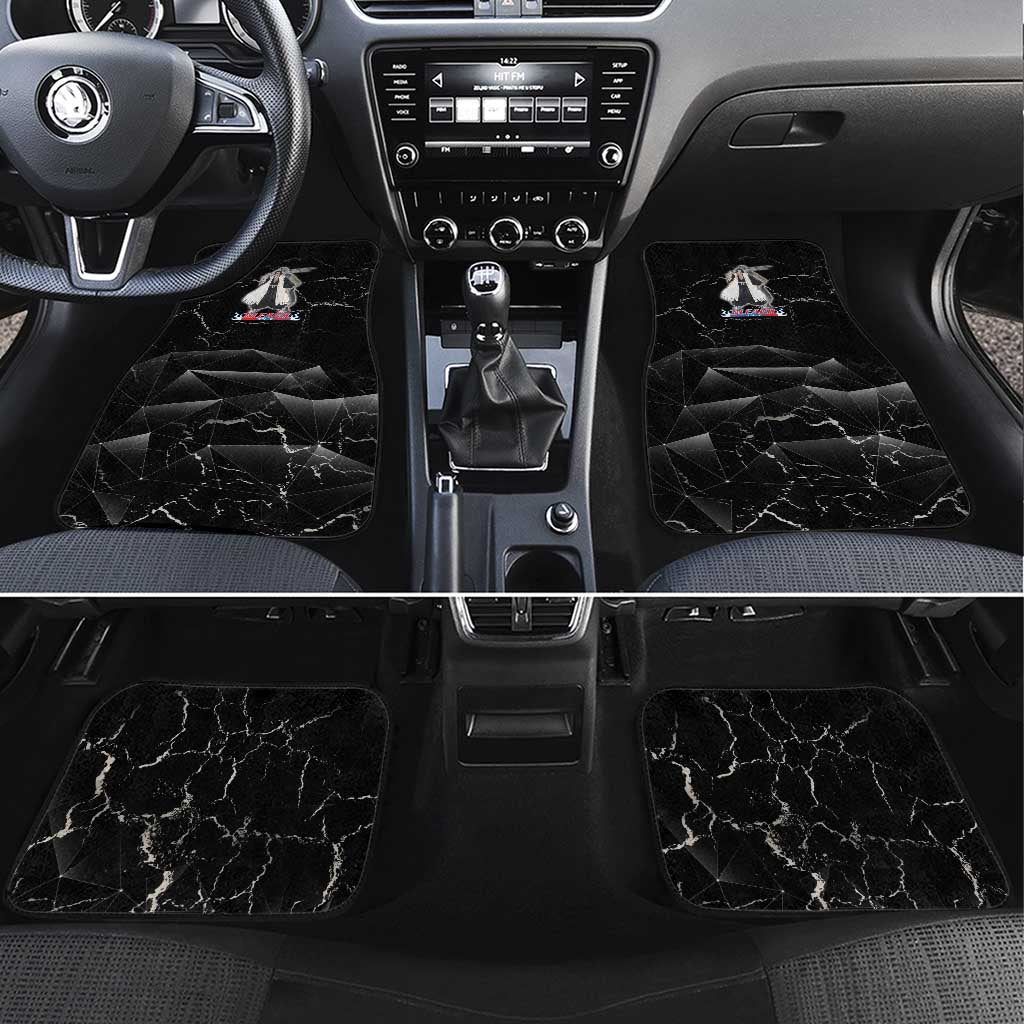 Zaraki Kenpachi Bleach Car Mats Dark Marble Anime Shatter Style