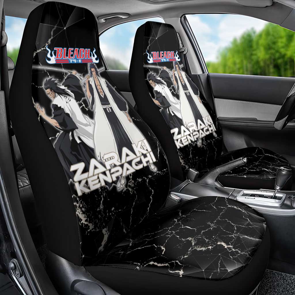 Zaraki Kenpachi Bleach Car Seat Cover Dark Marble Anime Shatter Style