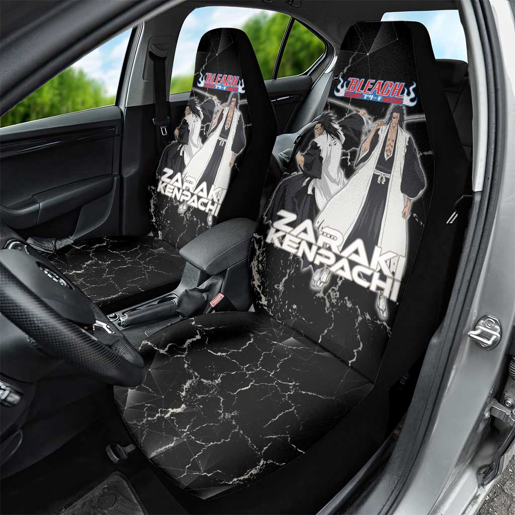 Zaraki Kenpachi Bleach Car Seat Cover Dark Marble Anime Shatter Style