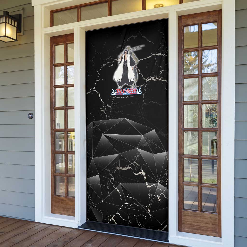 Zaraki Kenpachi Bleach Door Cover Dark Marble Anime Shatter Style