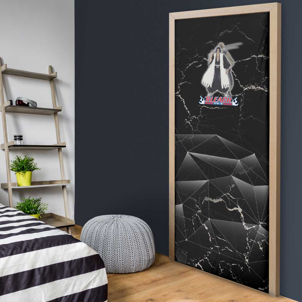 Zaraki Kenpachi Bleach Door Cover Dark Marble Anime Shatter Style