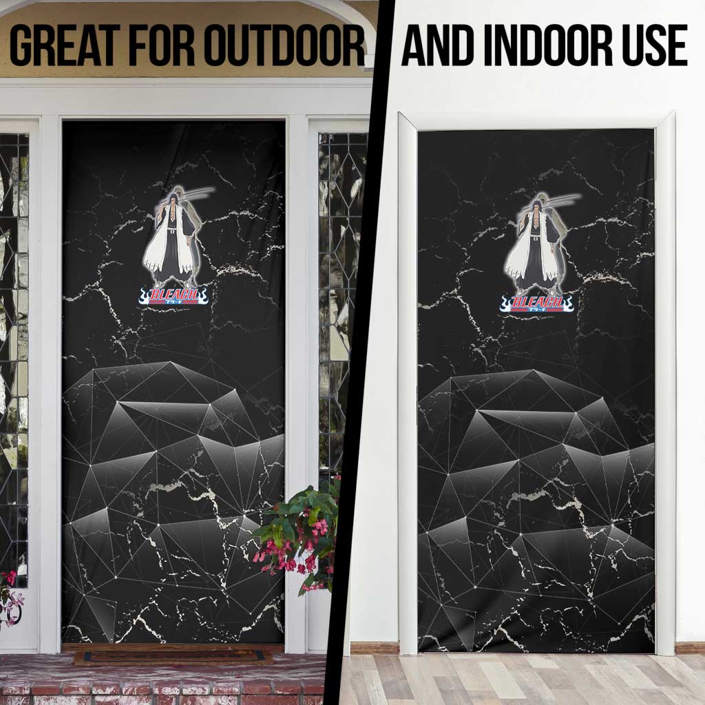 Zaraki Kenpachi Bleach Door Cover Dark Marble Anime Shatter Style