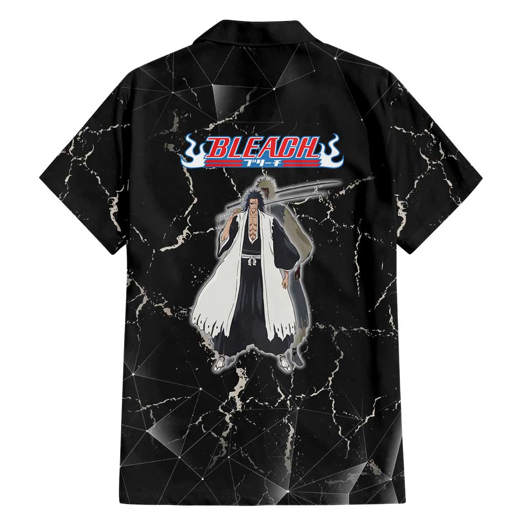 Zaraki Kenpachi Bleach Family Matching Mermaid Dress and Hawaiian Shirt Dark Marble Anime Shatter Style