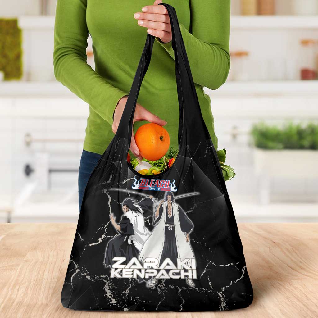 Zaraki Kenpachi Bleach Grocery Bag Dark Marble Anime Shatter Style