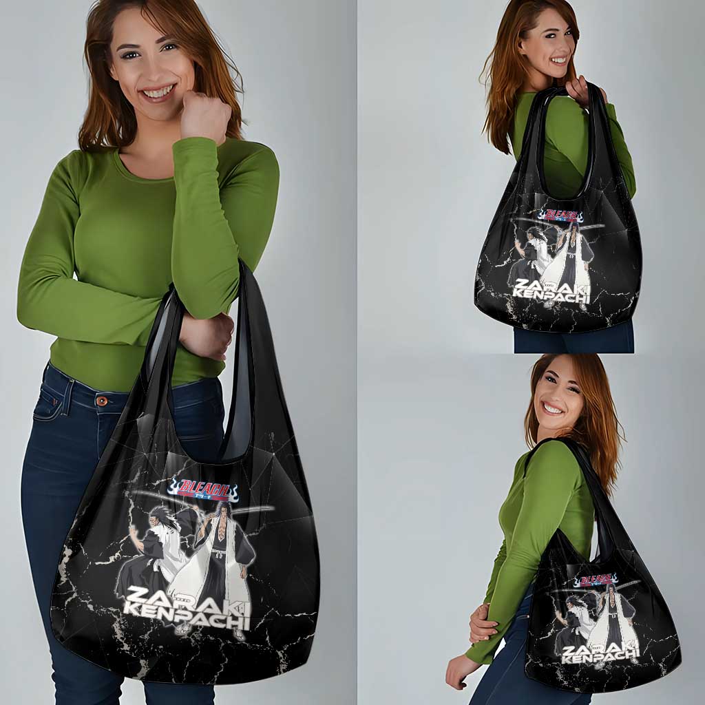 Zaraki Kenpachi Bleach Grocery Bag Dark Marble Anime Shatter Style