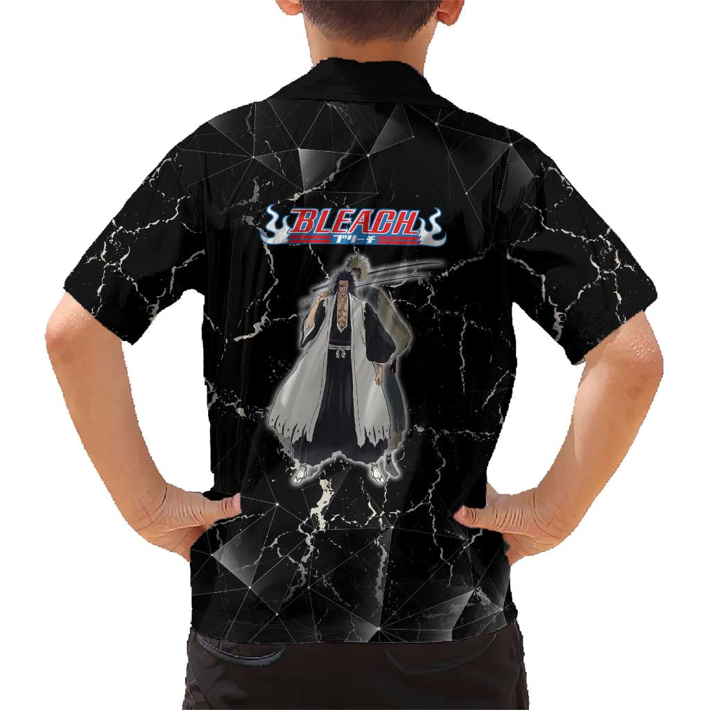 Zaraki Kenpachi Bleach Hawaiian Shirt Dark Marble Anime Shatter Style