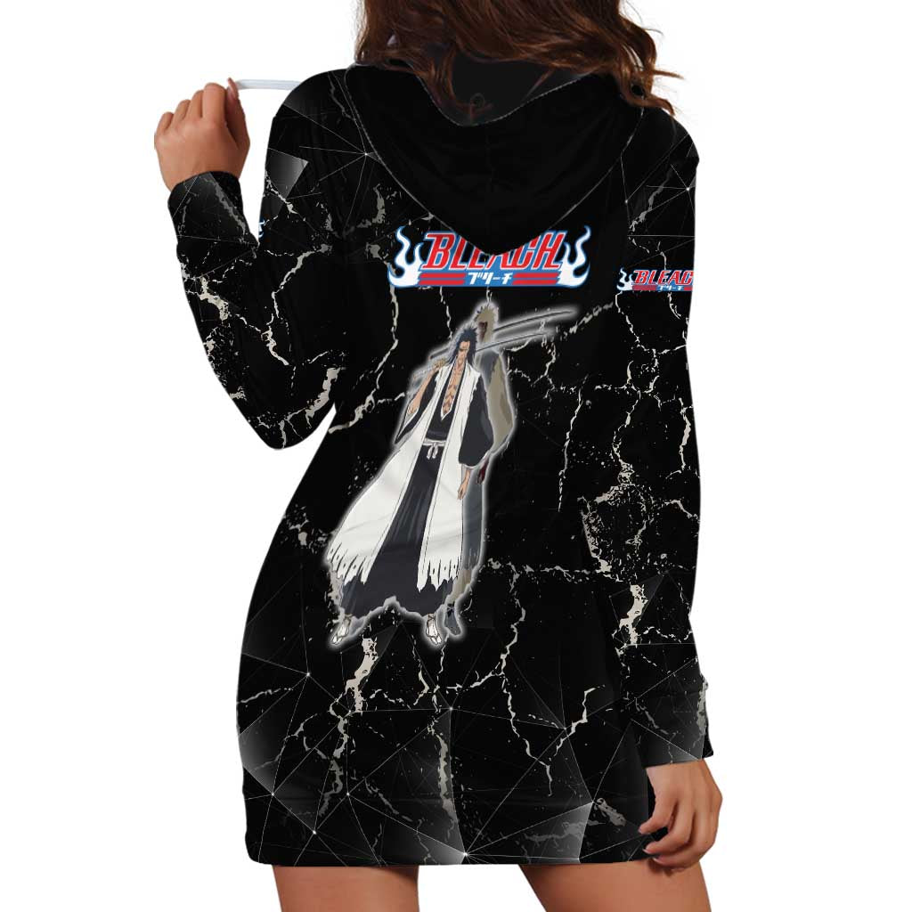Zaraki Kenpachi Bleach Hoodie Dress Dark Marble Anime Shatter Style